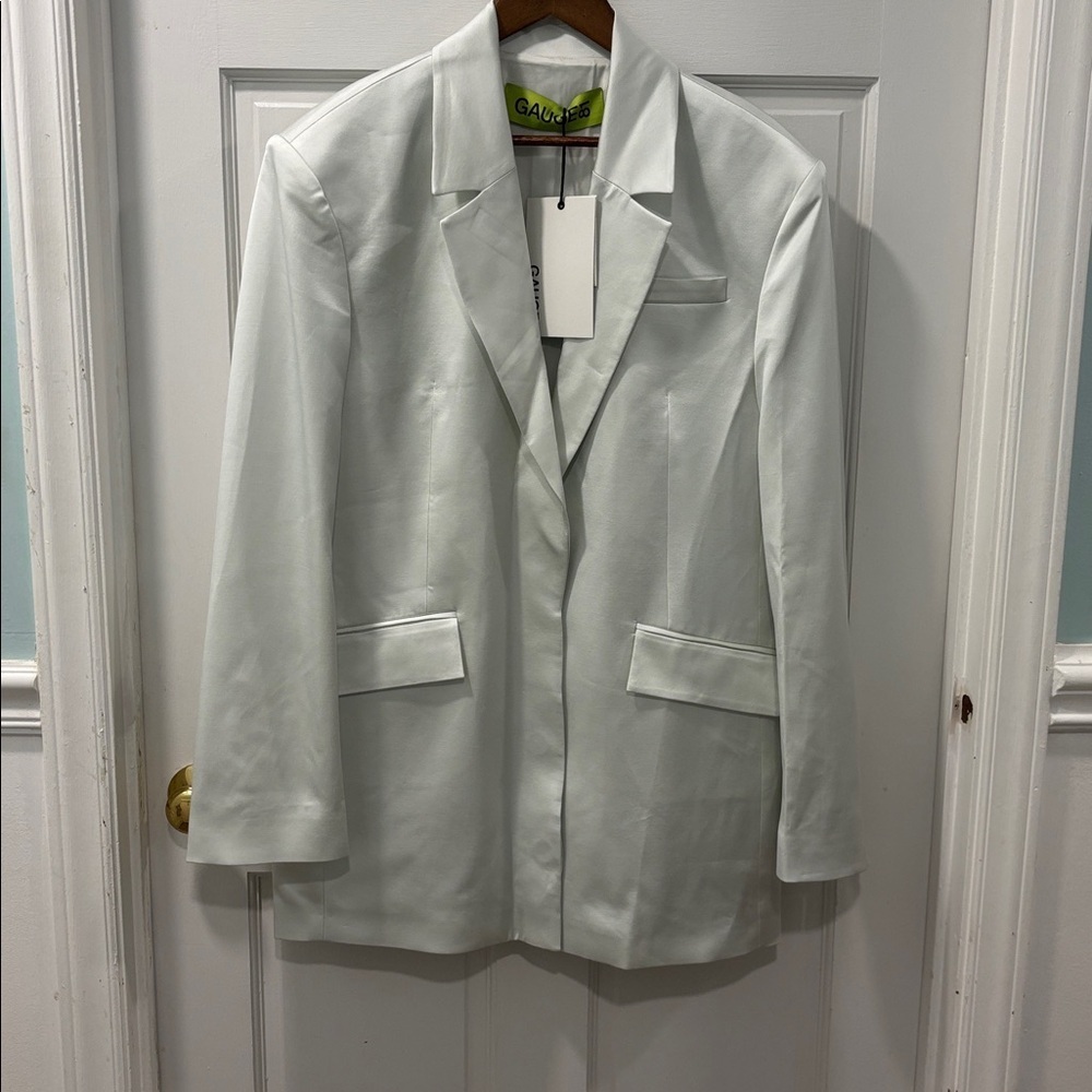 Gauge81 Women’s Mandalay Blazer Size 40 Ice Stretch Satin Jacket NWT Revolve - Picture 3 of 7